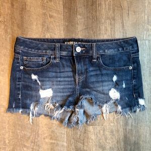 Express denim shorts